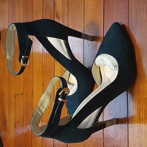 Green Suede Eva Mendes Heels